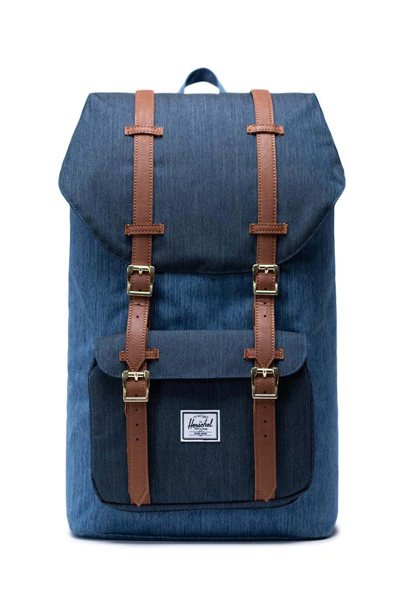 Herschel Little America backpack faded denim/indigo denim