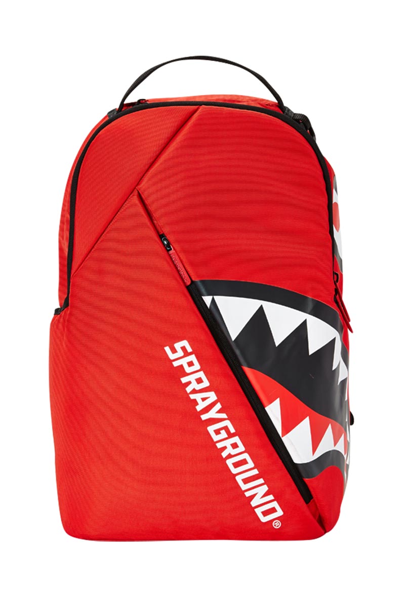 Sprayground Backpack Angled Shark Red