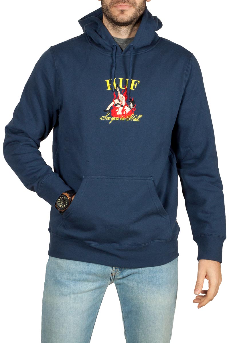 Huf See You In Hell Hoodie Insignia Blue