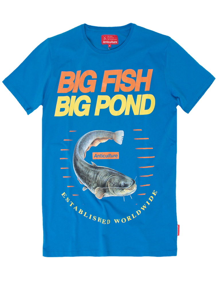 Anticulture ανδρικό t-shirt με στάμπα big fish ρουά