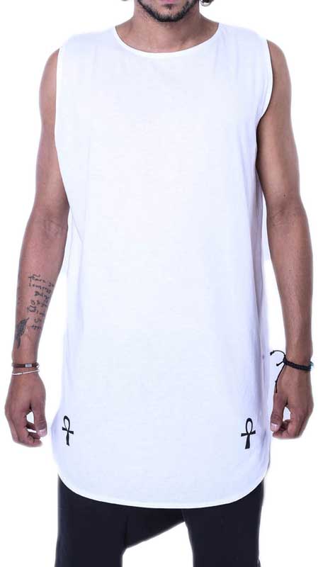 longline sleeveless t shirt