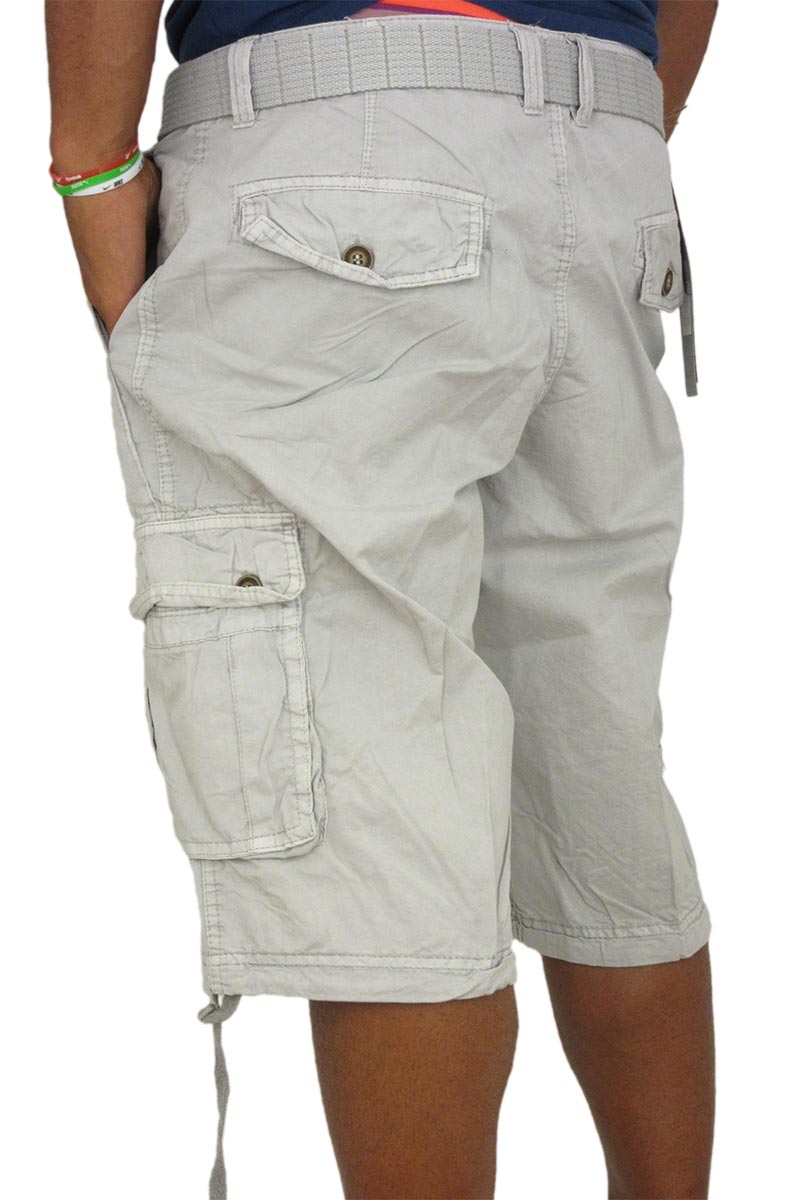 mens light grey cargo shorts