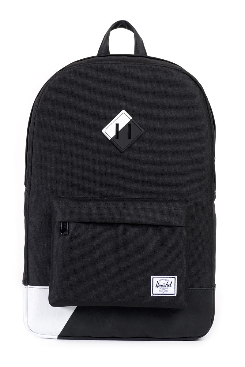 herschel backpack black and white