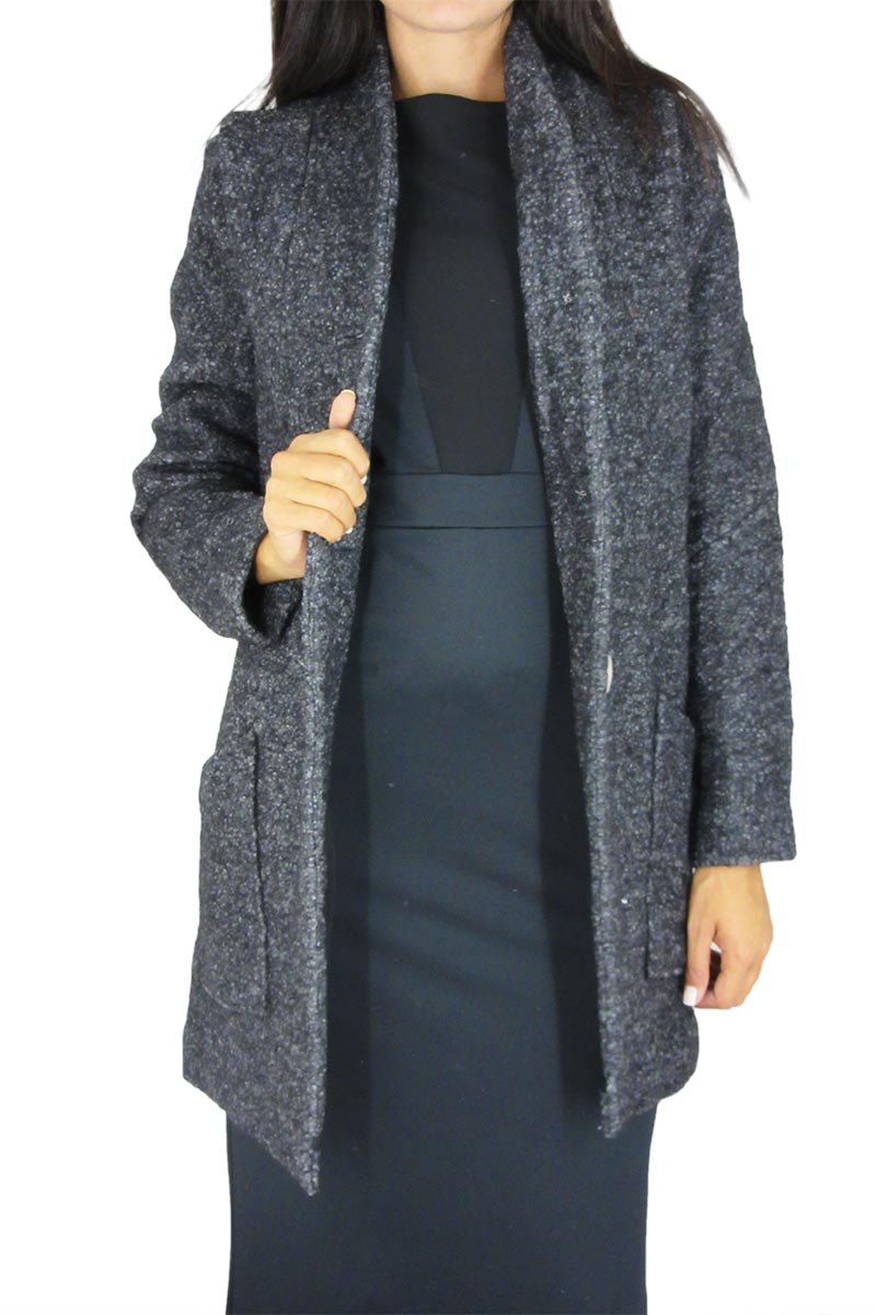 Mishmash Women S Boucle Coat Jiped Grey