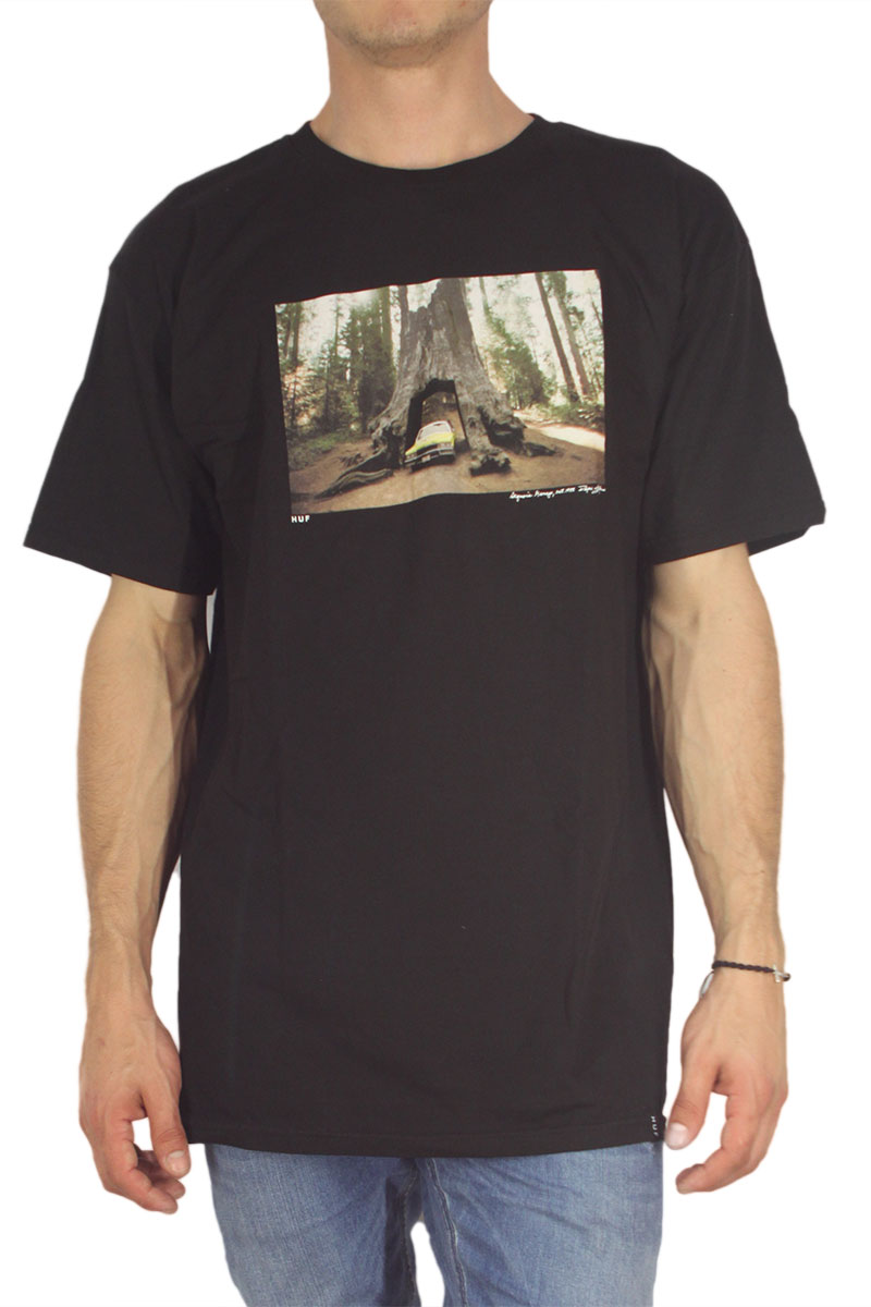 Huf ανδρικό t-shirt Family Acid - Sequoia Grage μαύρο