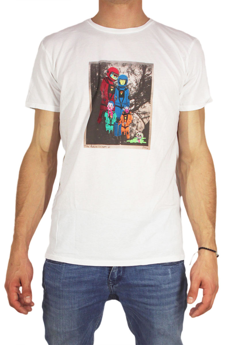 Obey ανδρικό t-shirt Earth 3016 λευκό