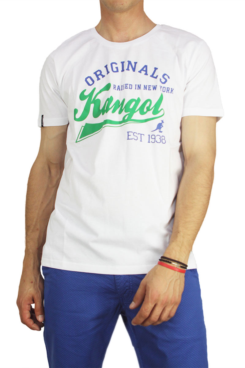 Kangol ανδρικό t-shirt Cody λευκό