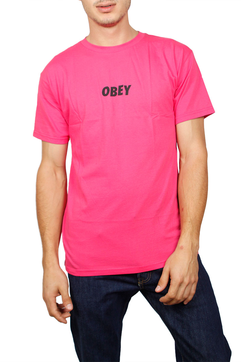 Obey Jumbled t-shirt hot pink
