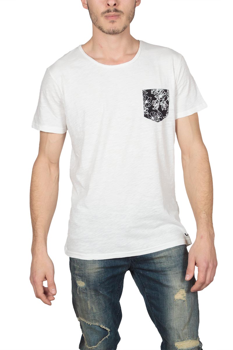 LTB Nozege ανδρικό t-shirt ημίλευκο με τσεπάκι