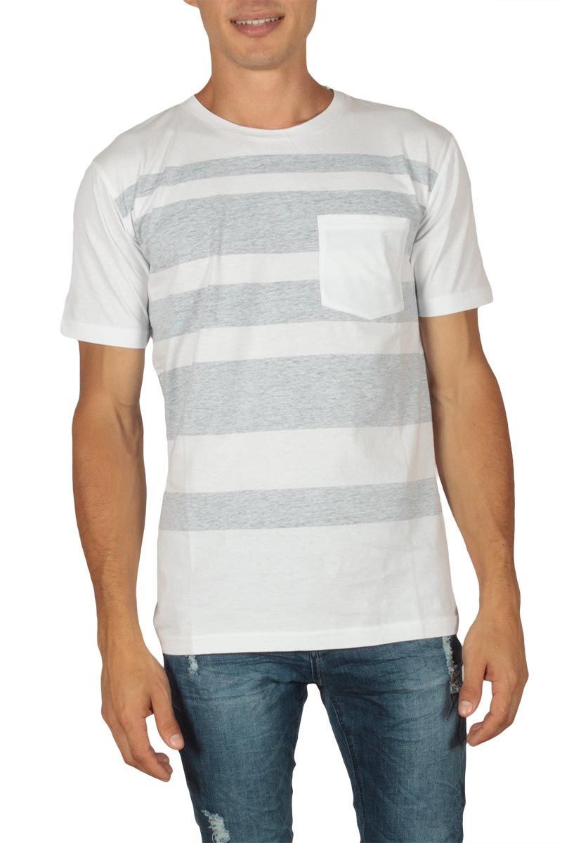 Minimum Kintara ανδρικό t-shirt λευκό-μπλε
