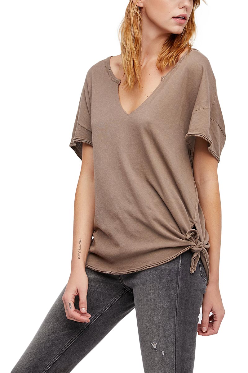 Free People We the Free Lilly t-shirt taupe