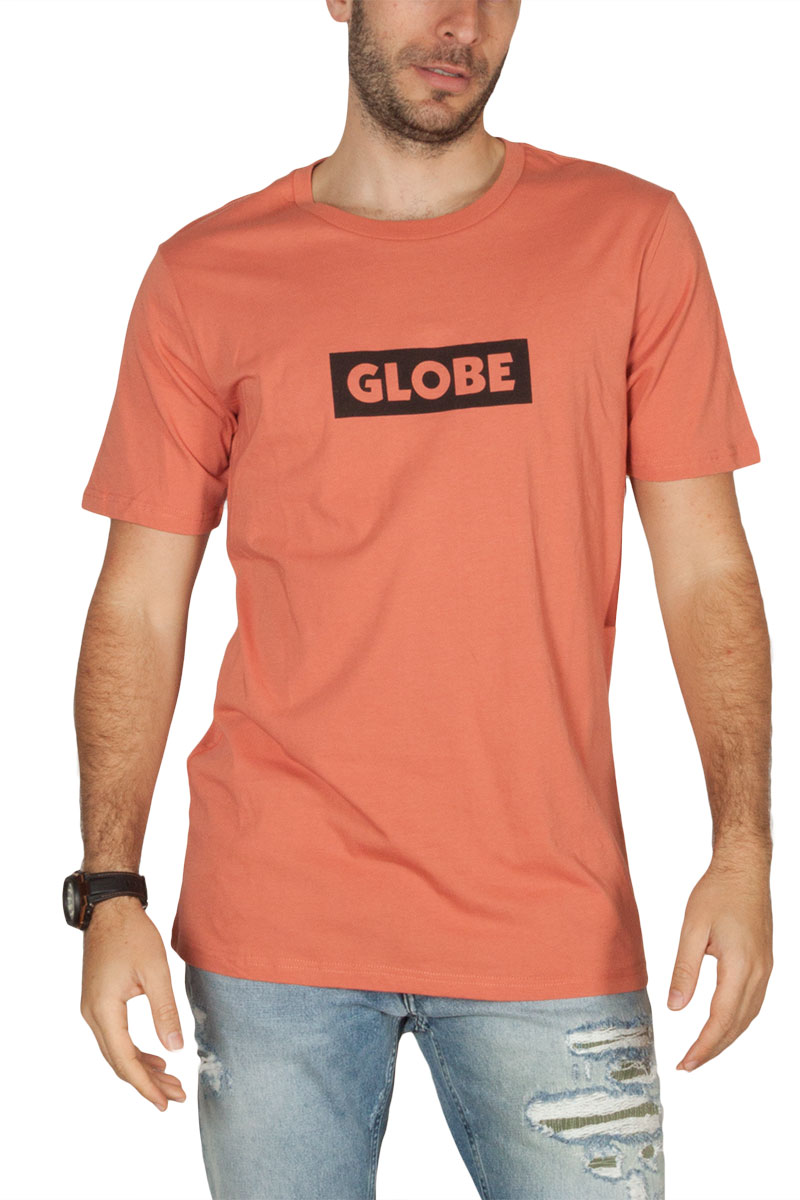 Globe Box ανδρικό t-shirt κοραλί