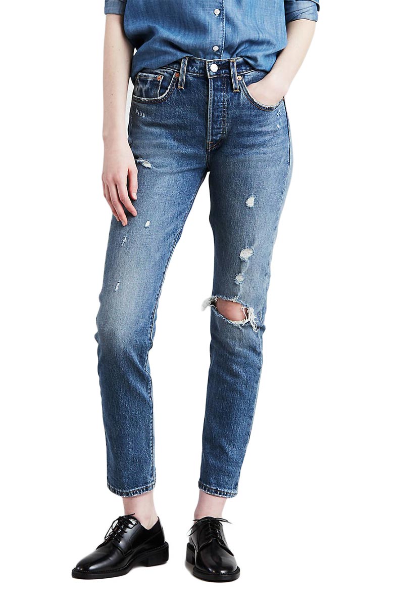 customized skinny jeans locked in