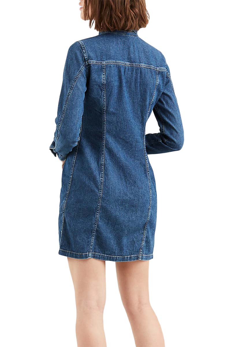 levis aubrey denim dress