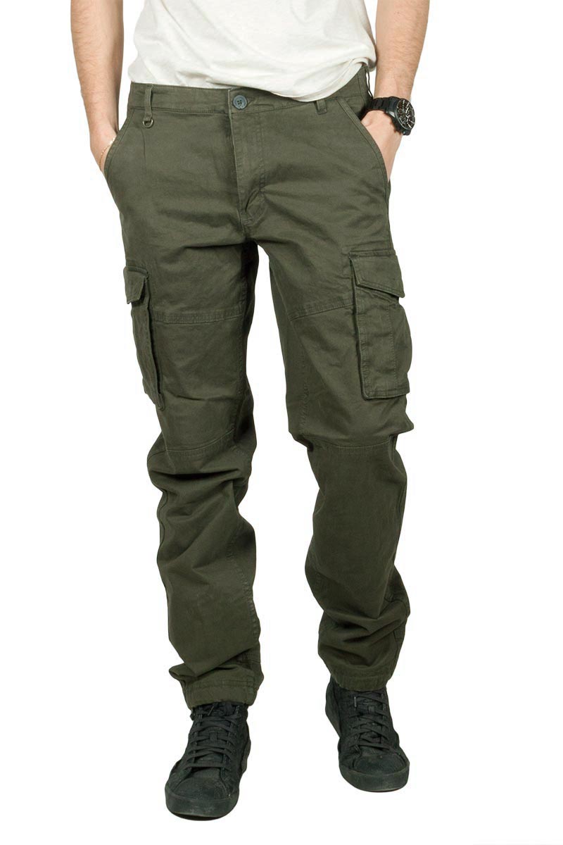 cargo pants dark green