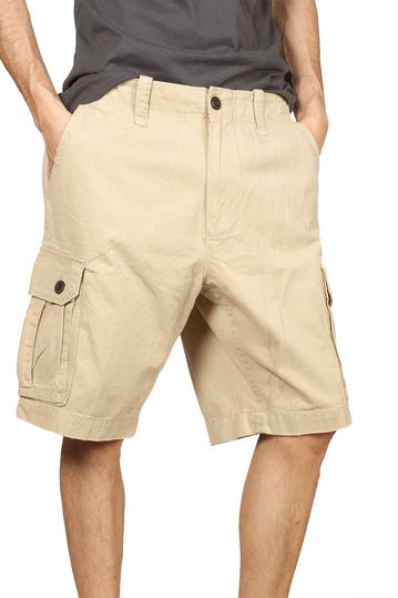 Men's cargo shorts ecru