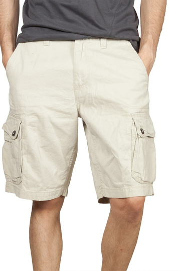 Men's cargo shorts ice color