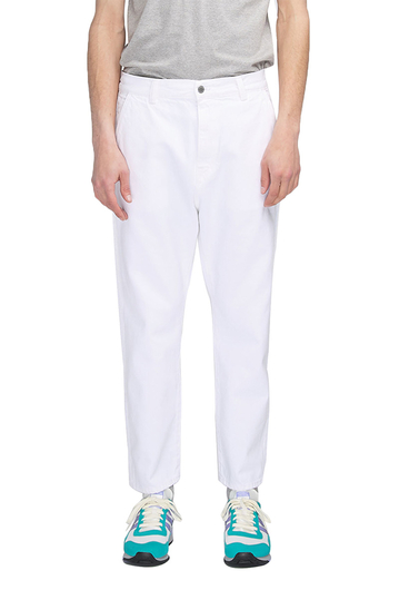 EDWIN Universe cropped denim παντελόνι λευκό