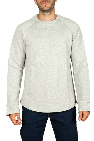 Emanuel Navaro distressed sweatshirt grey melange