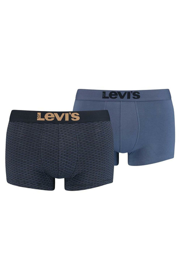 Levi's® disrupted stripe yarn dye trunk blue 2-pack