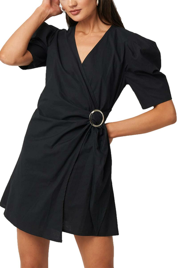 Rut & Circle Belle μίνι φόρεμα μαύρο