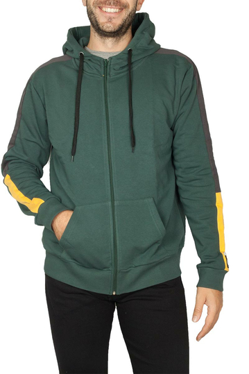 Bigbong zip hoodie green