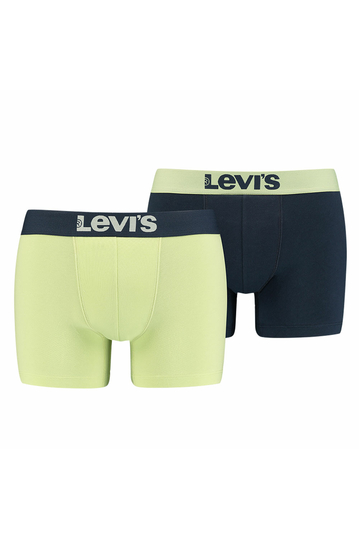 Levi's® solid basic boxer brief 2-pack lime