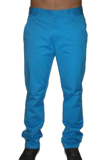 Wesc men's Eddy chino pants in horizon blue