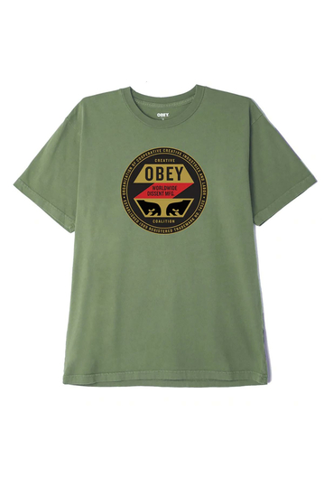 Obey Creative Coalition organic pigment dyed t-shirt wavelite