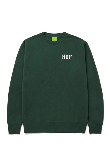 Huf sweatshirt Classic H logo forest green