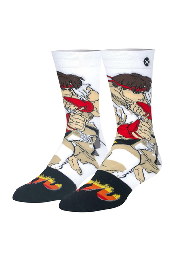 Odd Sox Street Fighter Ryu socks