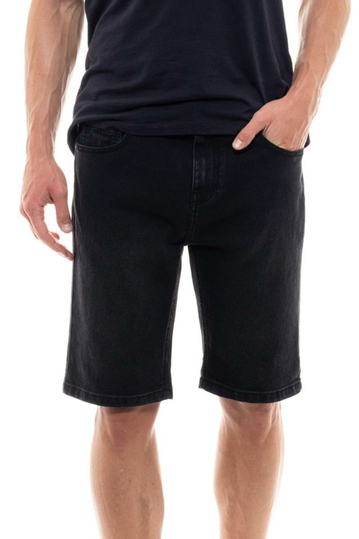 Biston denim shorts black