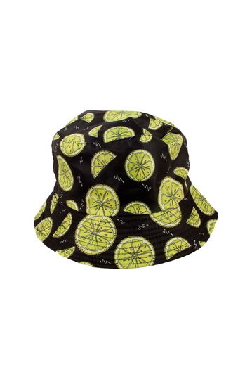 Bucket καπέλο διπλής όψεως Lemon Print Black/Light Green