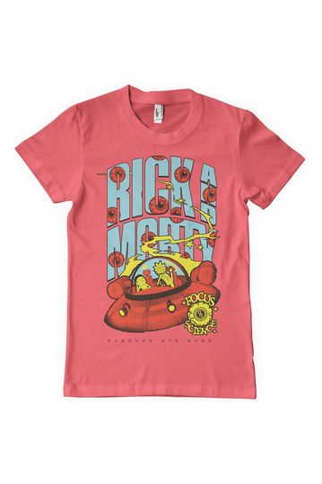 Rick & Morty T-Shirt Focus On Science Coral