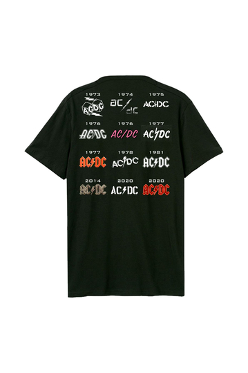 Amplified T-shirt ACDC - History Of A Tee Black
