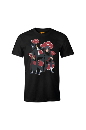 Cotton Division Naruto T-shirt Kisame And Hitachi Black