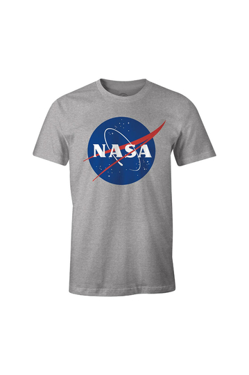 Cotton Division NASA Logo T-shirt Grey Melange