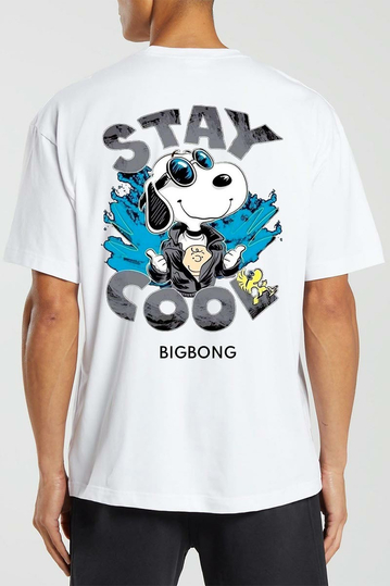 Bigbong Oversize T-shirt Stay Cool Snoopy White