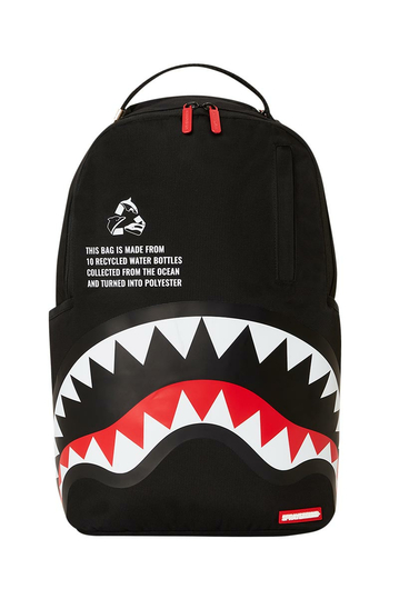 Sprayground Black Core Shark Recycled Backpack