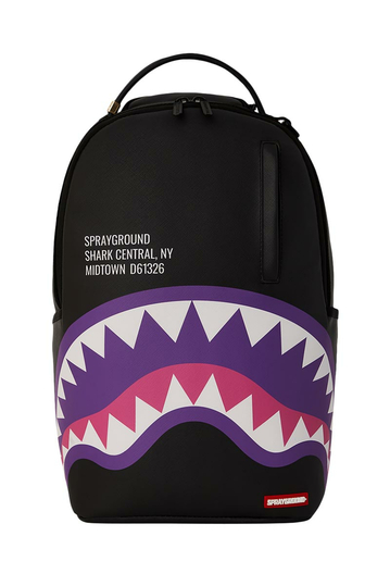 Sprayground Shark Central Purple Backpack