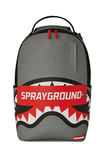 Sprayground Smash Logo Grey Backpack