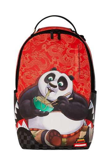 Sprayground Kung Fu Panda Curtain Sitting Backpack