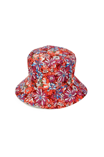 Bucket καπέλο διπλής όψεως Flowers Print Red/Multi