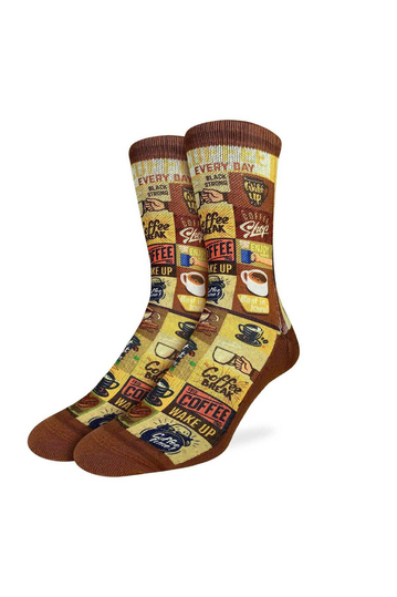 Good Luck Sock Men's Socks Coffee Time