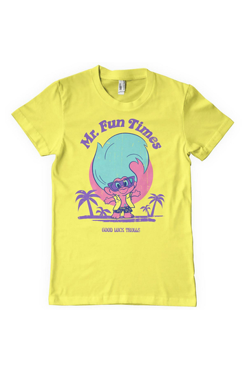 Good Luck Trolls T-Shirt - Mr Fun Times Yellow