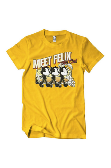 Meet Felix The Cat T-Shirt Gold