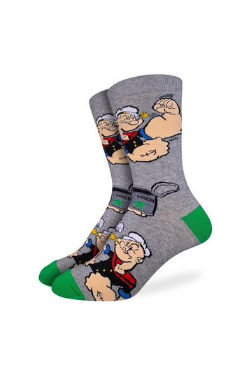 Good Luck Sock Men's Socks Popeye Flexing