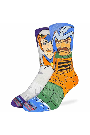 Good Luck Sock Men's Socks Masters of the Universe, Man-At-Arms & Sorceress