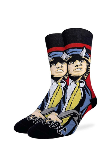 Good Luck Sock Men's Socks AC/DC Angus Young Devil