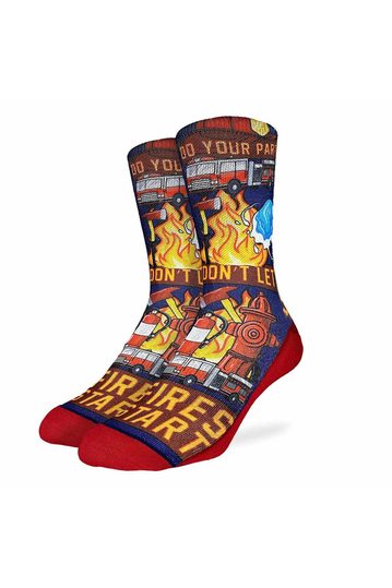 Good Luck Sock Men's Socks Firefighter Don't Let Fires Start